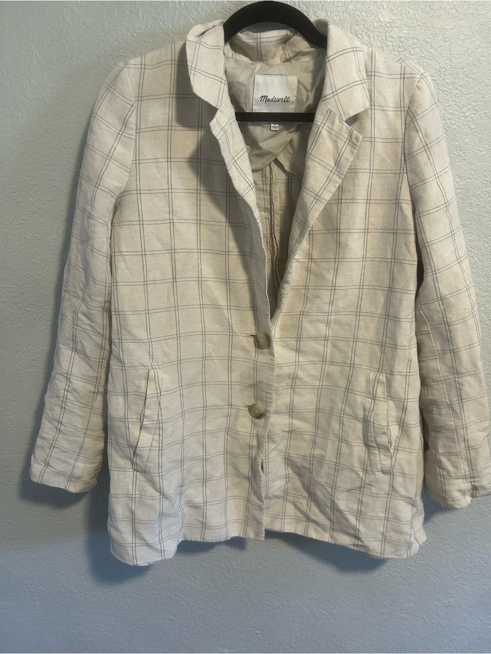 Madewell linen blend blazer